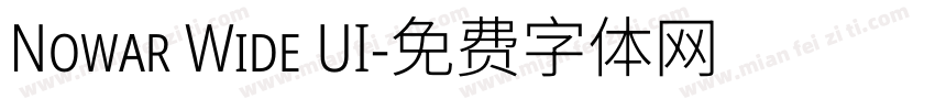 Nowar Wide UI字体转换